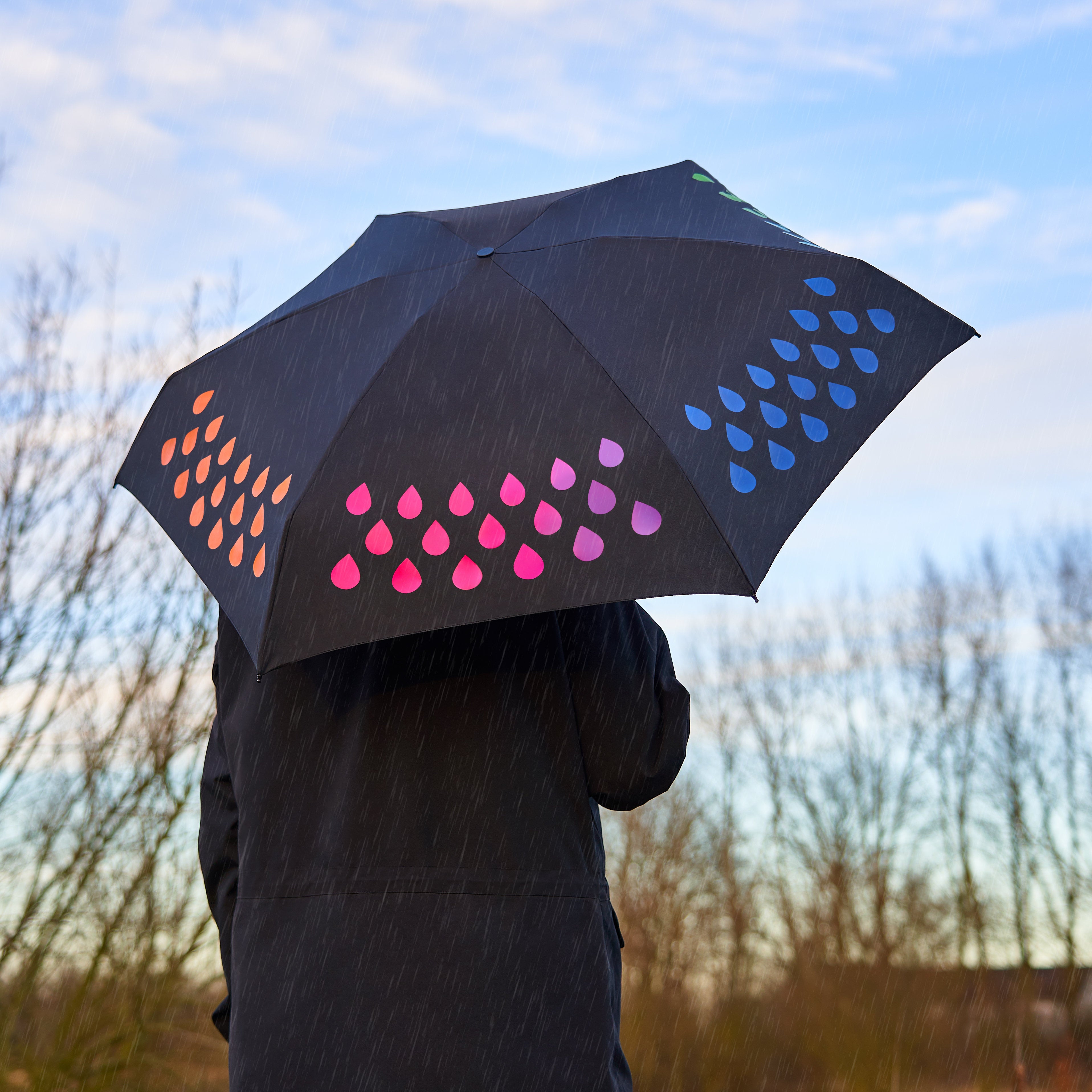 Parapluie Compact - Couleurs changeantes