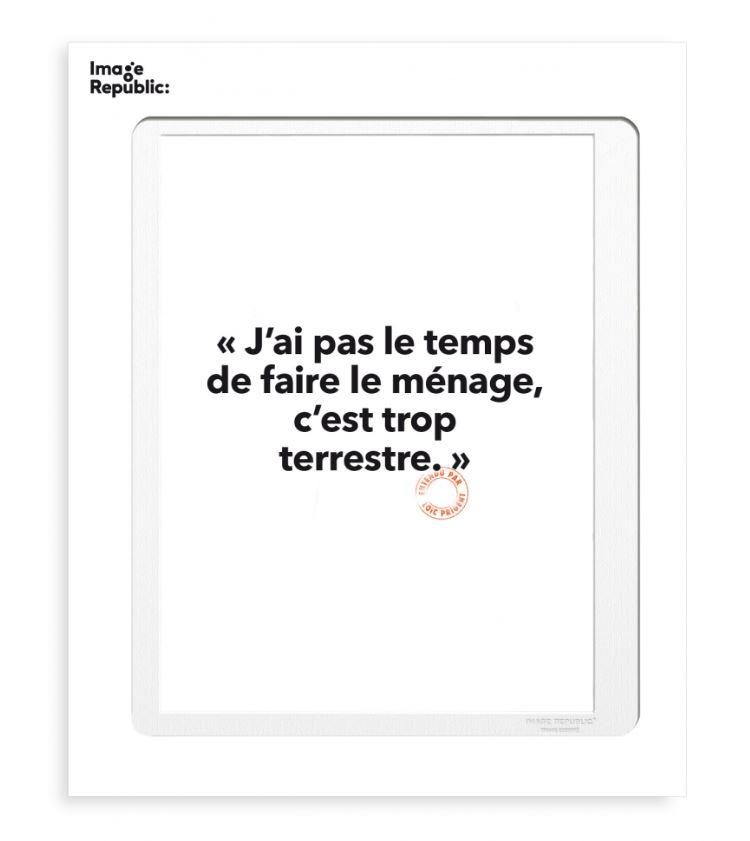 AFFICHE LOIC PRIGENT - J'AI PAS LE TEMPS