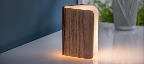 LIVRE LUMINEUX FINITION NOYER / L 12.2 cm