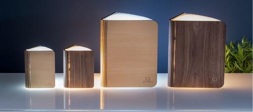 LIVRE LUMINEUX FINITION NOYER / L 12.2 cm