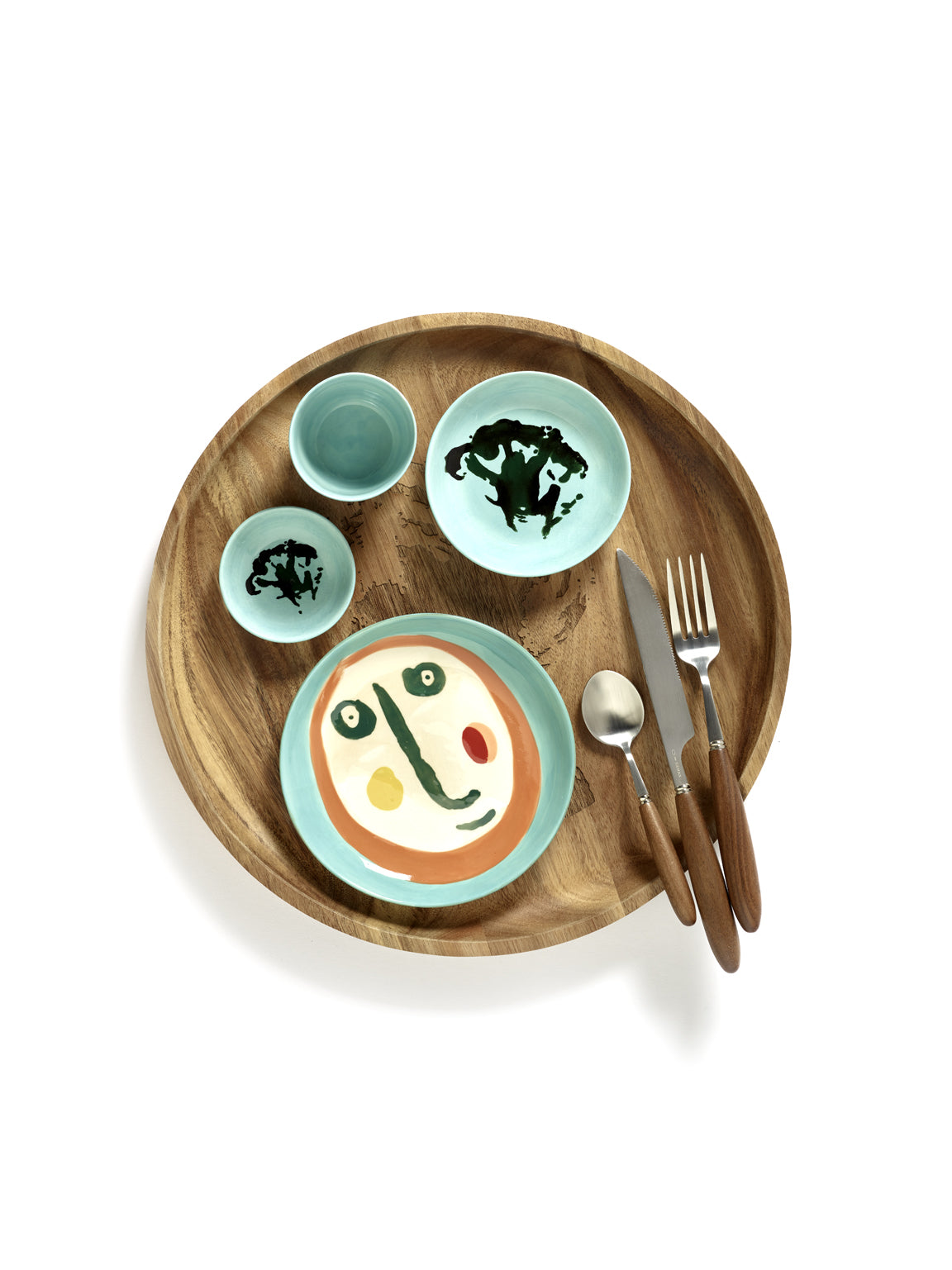 SERAX FEAST PLAT AZURE BROCOLI ∅ 11.5 CM