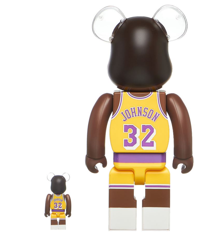 BEARBRICK 400% + 100% MAGIC JOHNSON