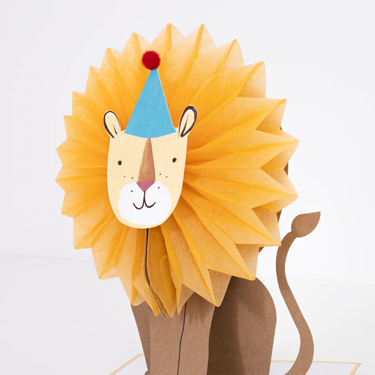 Carte Happy Birthday - Lion