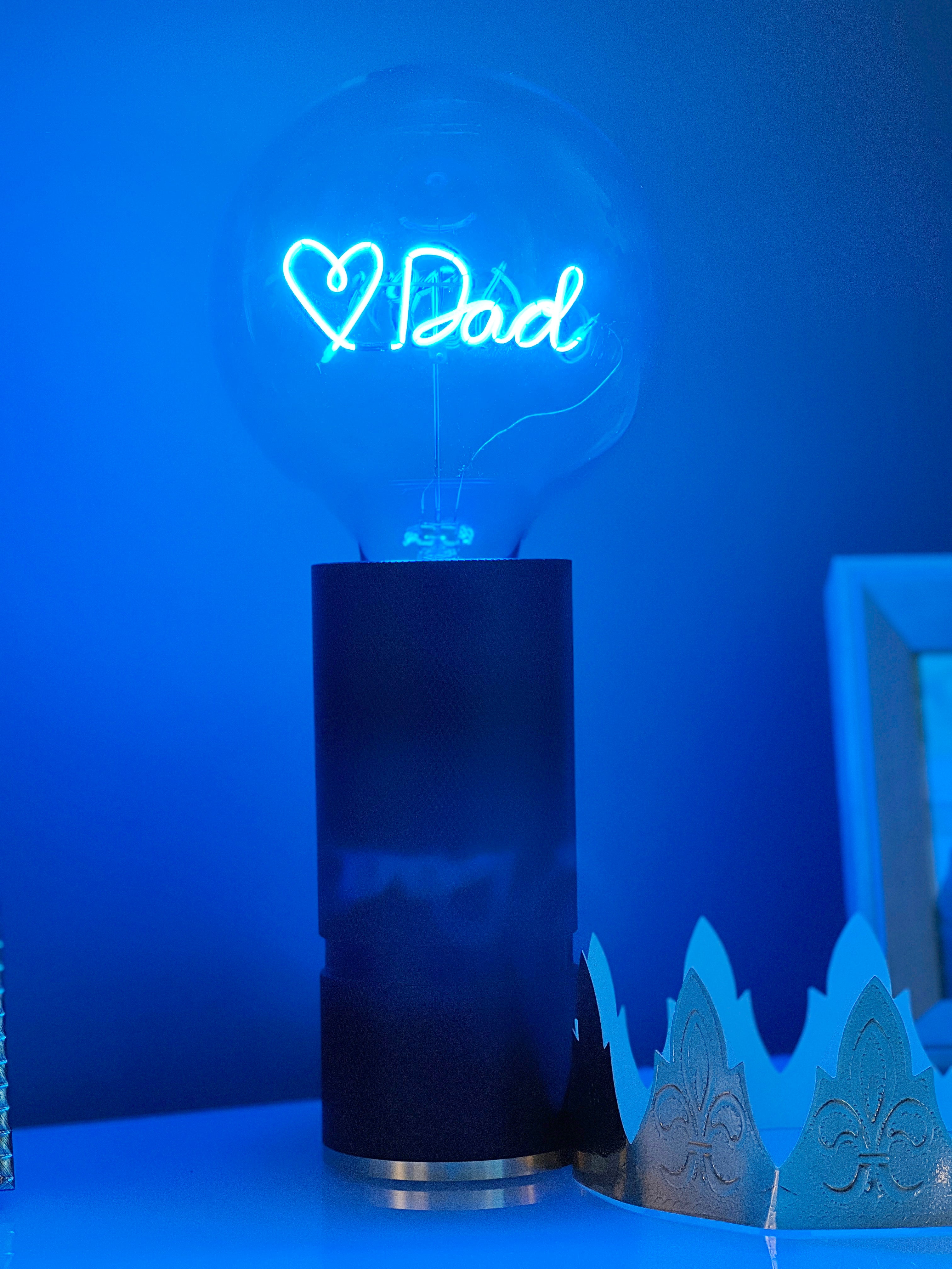 Ampoule Love Dad Bleu