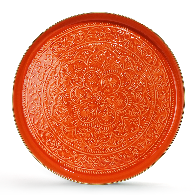 Plateau Berbère Ø 60 cm - orange