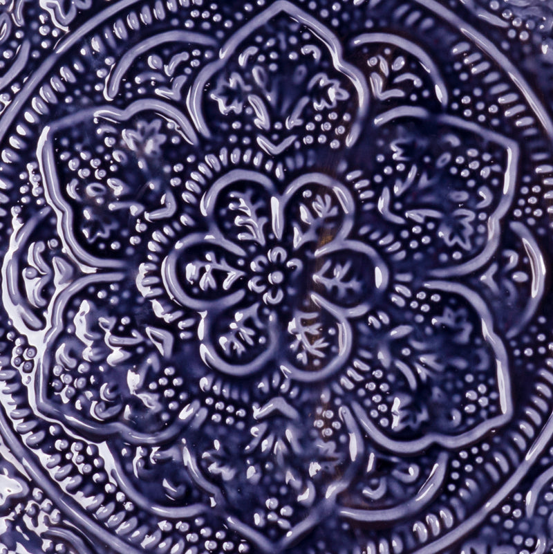 Plateau Berbère Ø 35 cm - bleu marine