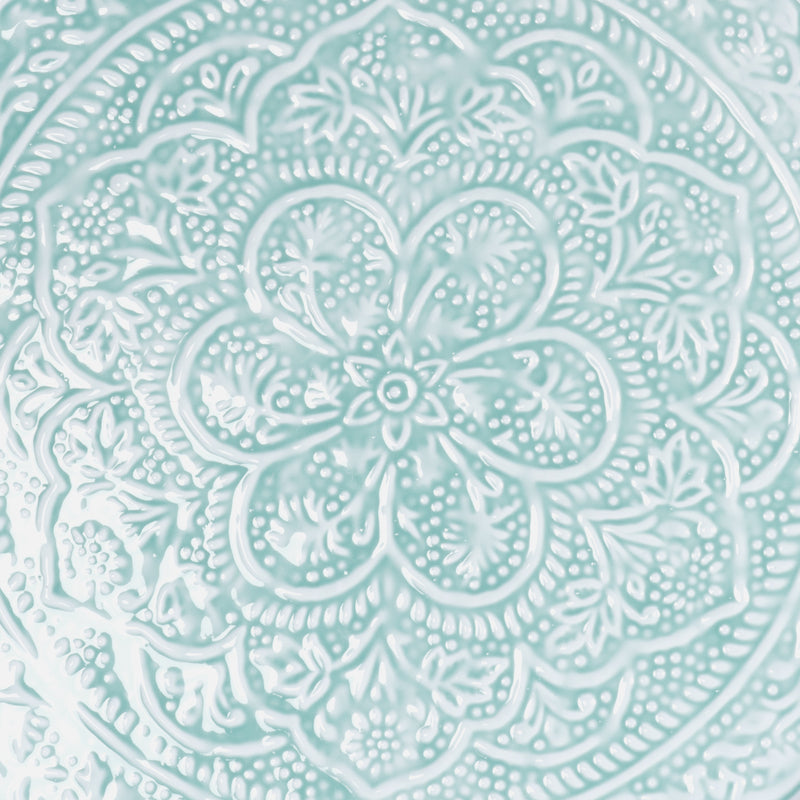 Plateau Berbère Ø 45 cm - bleu clair