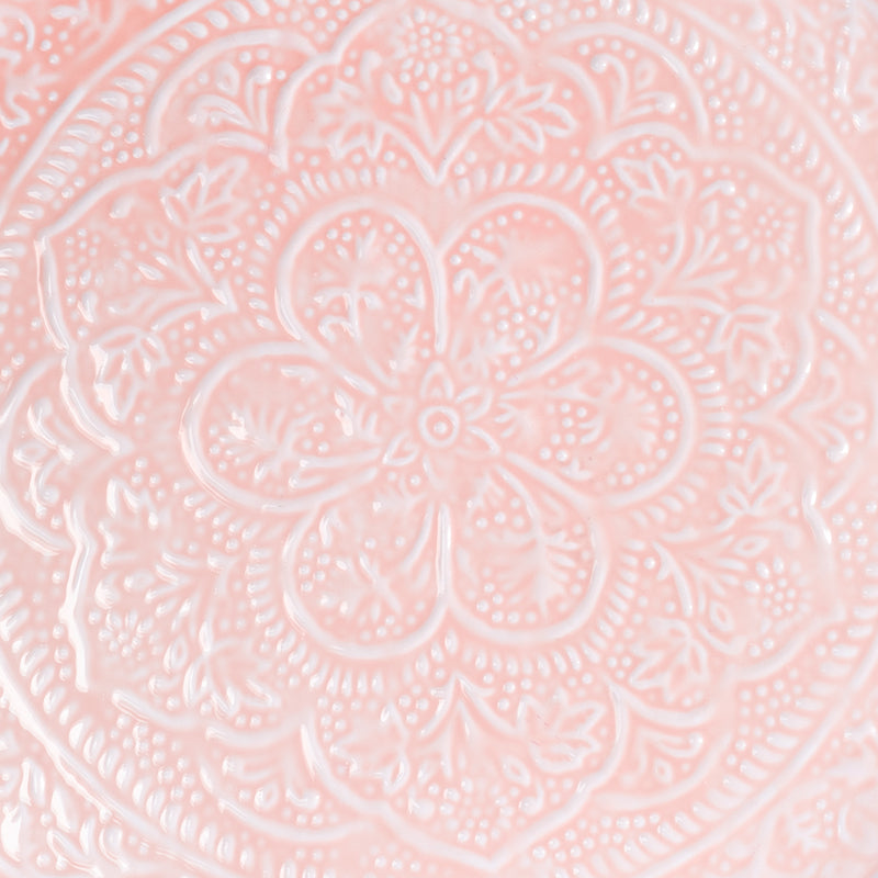 Plateau Berbère Ø 45 cm - rose clair