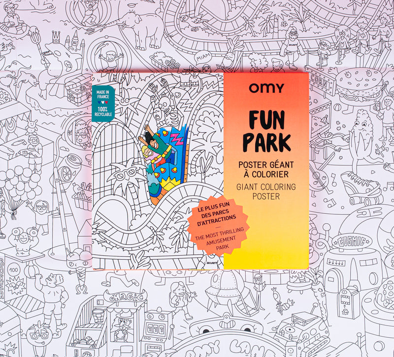 OMY Coloriage géant - Poster Fun Park