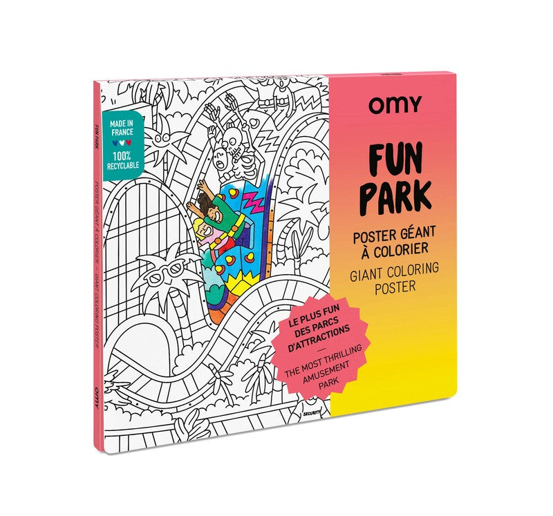 OMY Coloriage géant - Poster Fun Park