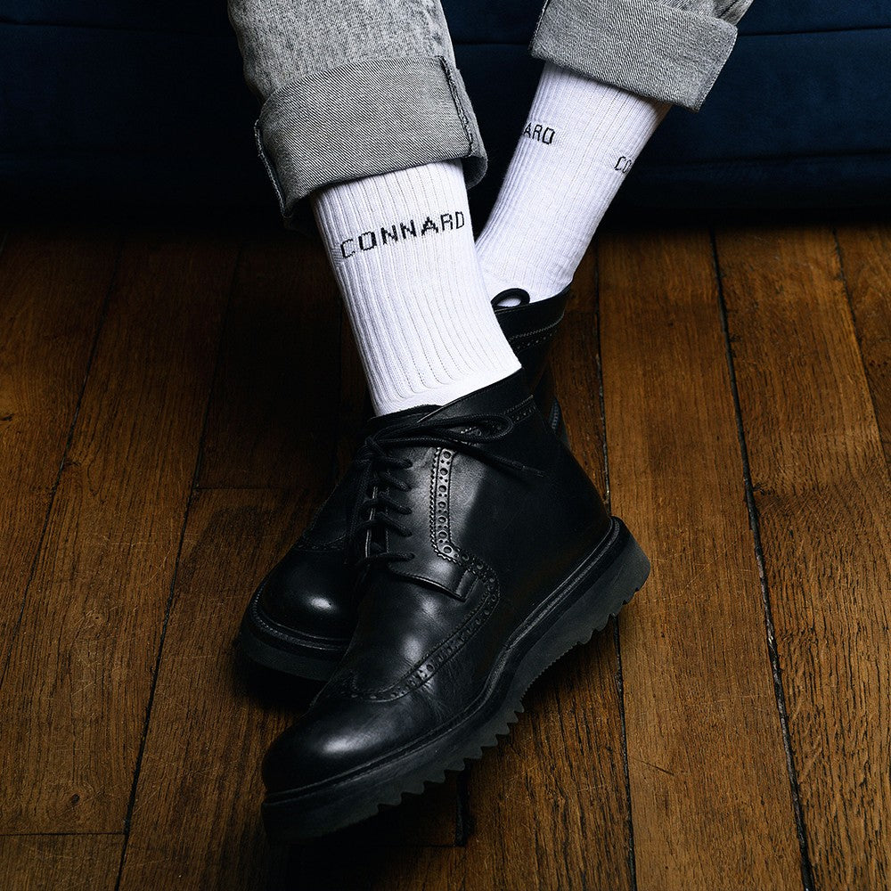 Chaussettes - Connard 40/45 Blanc