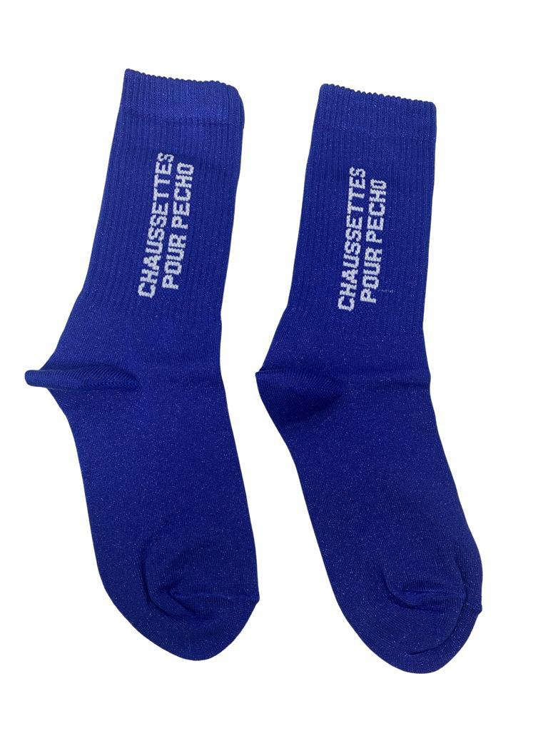 Chaussettes paillettes - Pour Pécho 36/40 Bleu