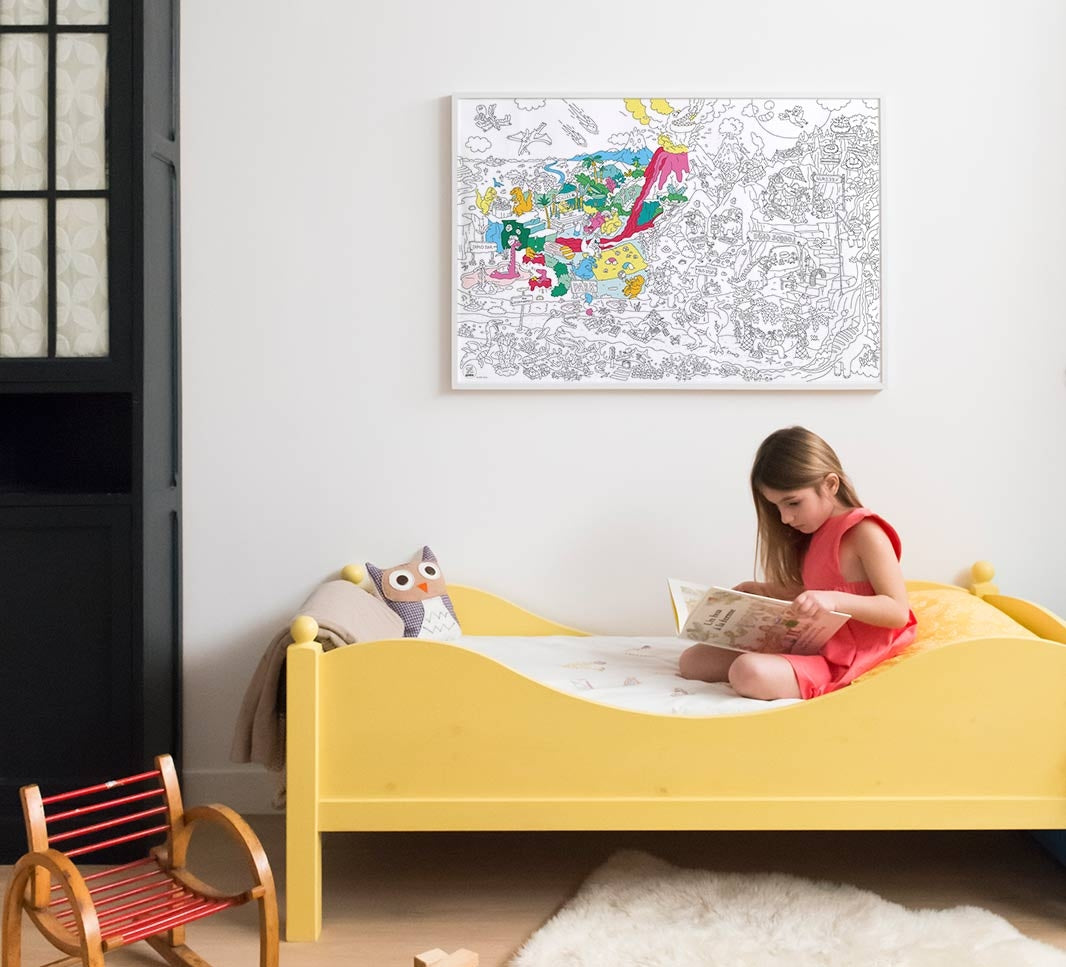 OMY Coloriage géant - Poster Dinosaures