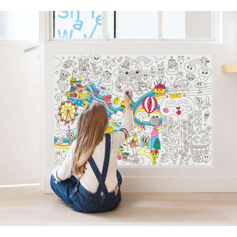 OMY Coloriage géant - Poster Kawaii
