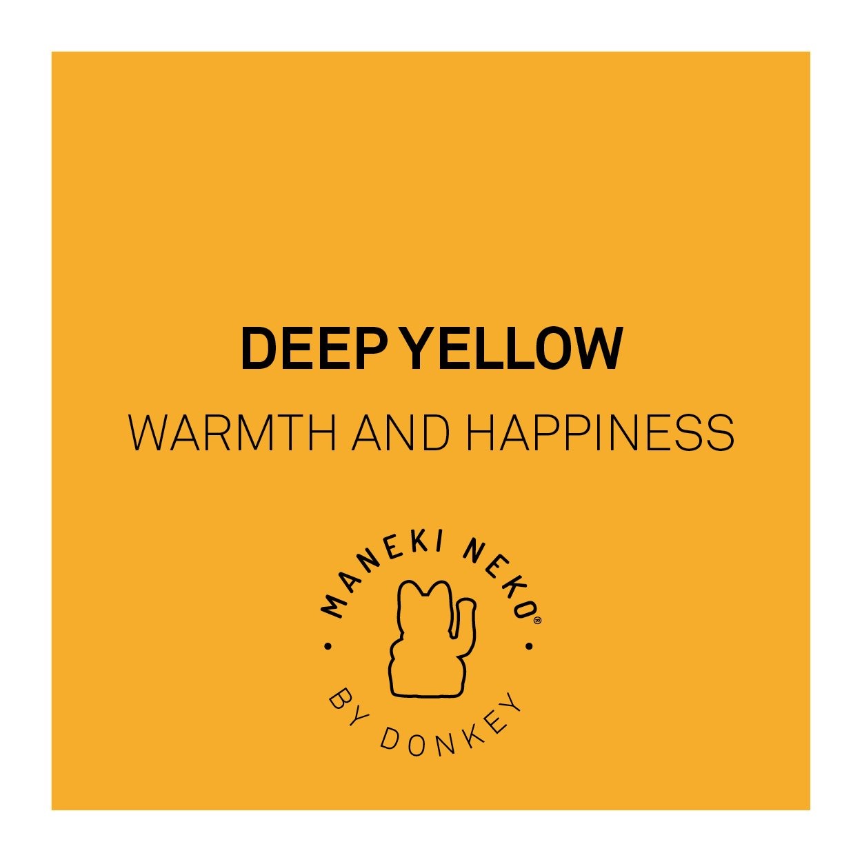 Mini Lucky Cat - Jaune