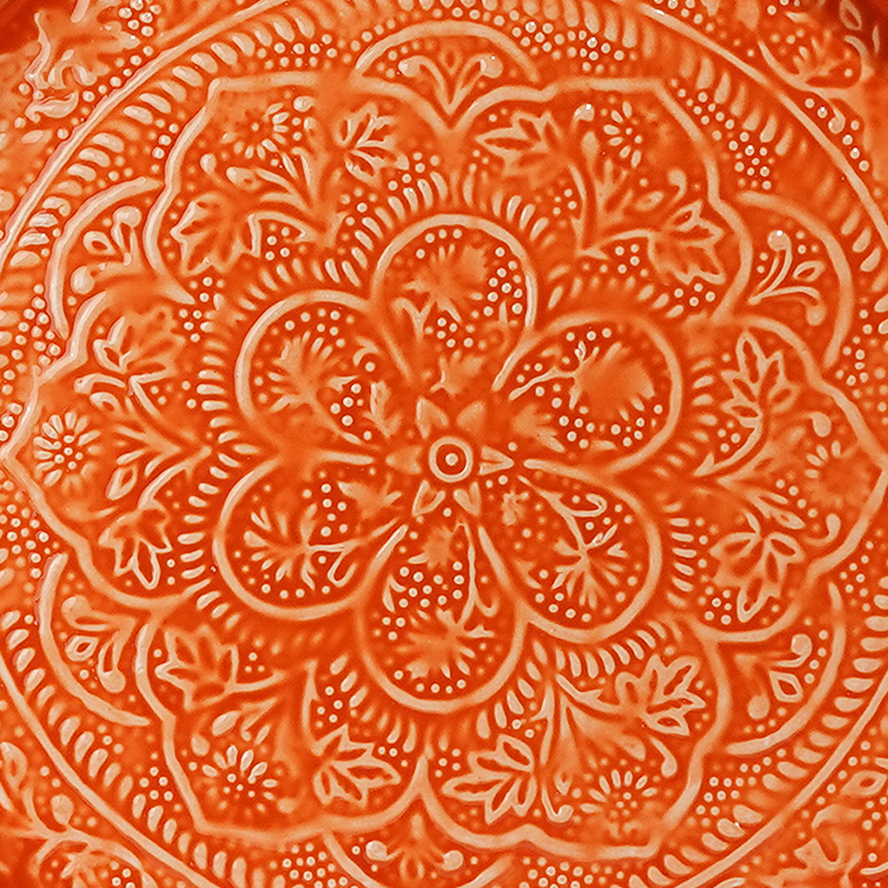 Plateau Berbère Ø 45 cm - orange
