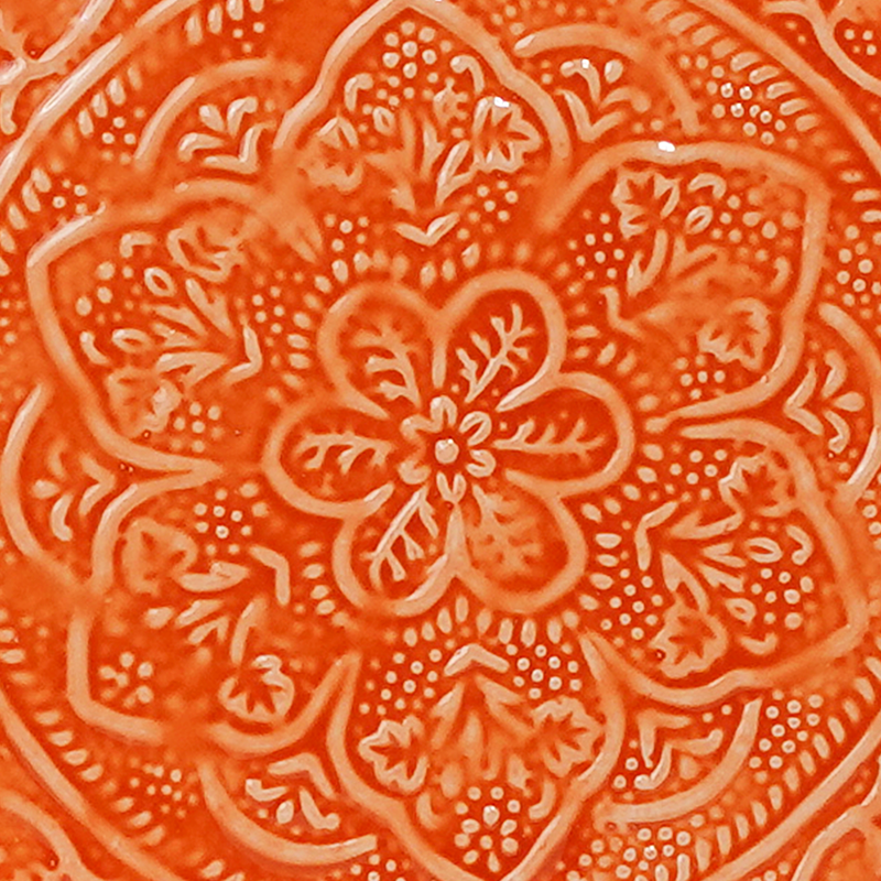 Plateau Berbère Ø 35 cm - orange