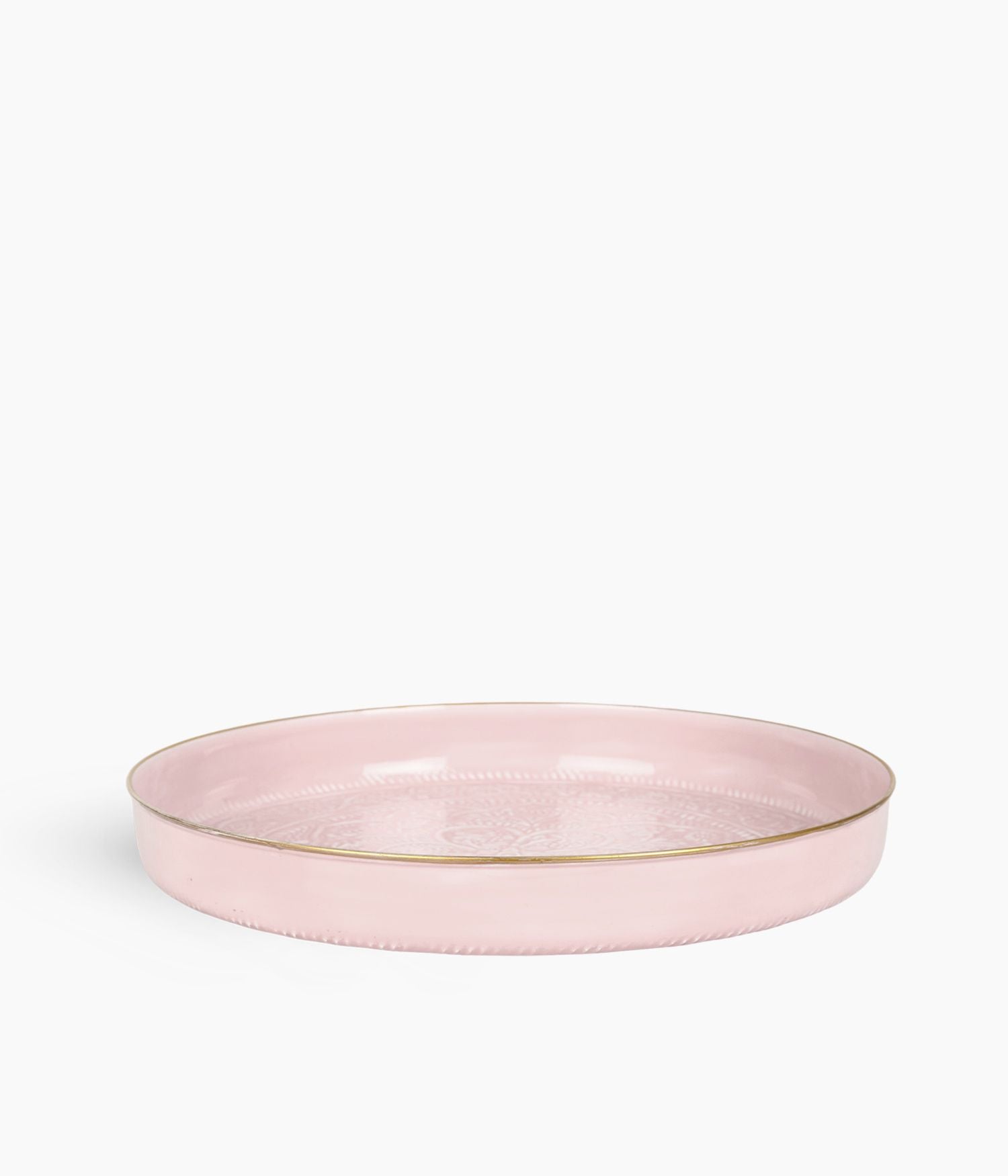 Plateau Berbère Ø 35 cm - rose clair