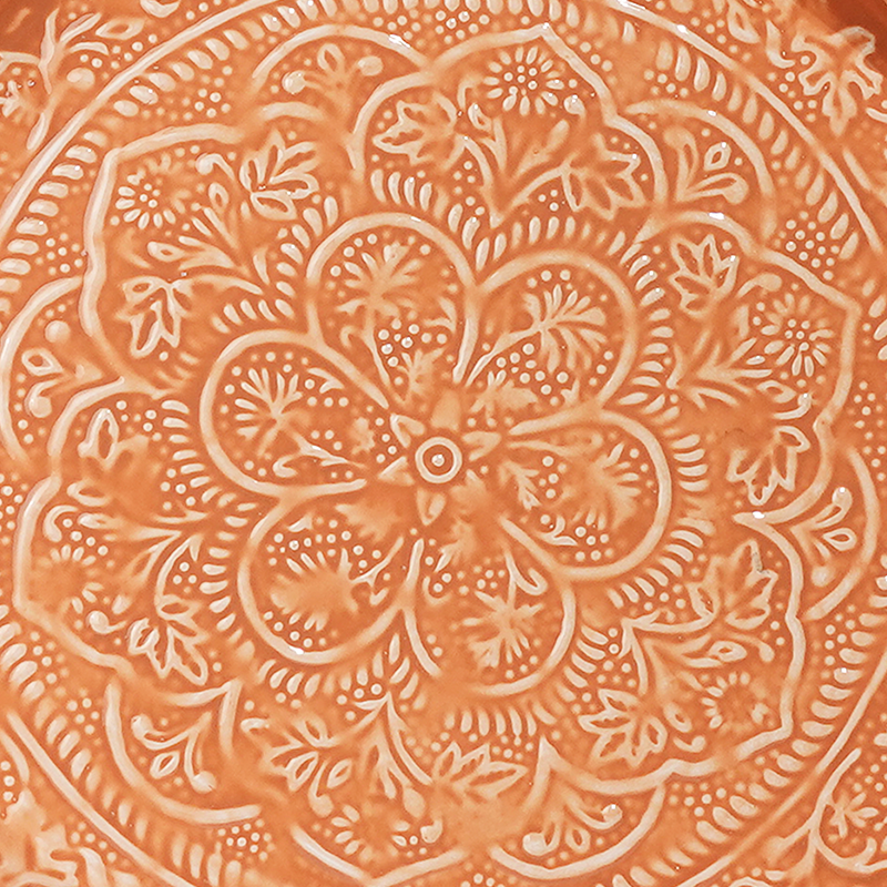 Plateau Berbère Ø 45 cm - terracotta