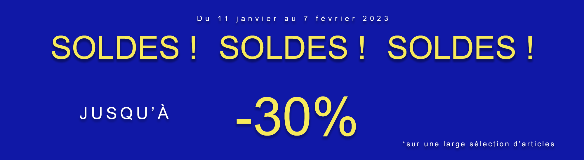 SOLDES D'HIVER