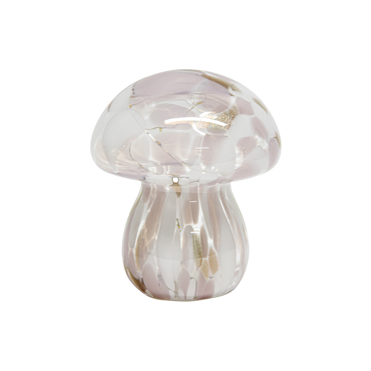Décoration champignon LED tacheté