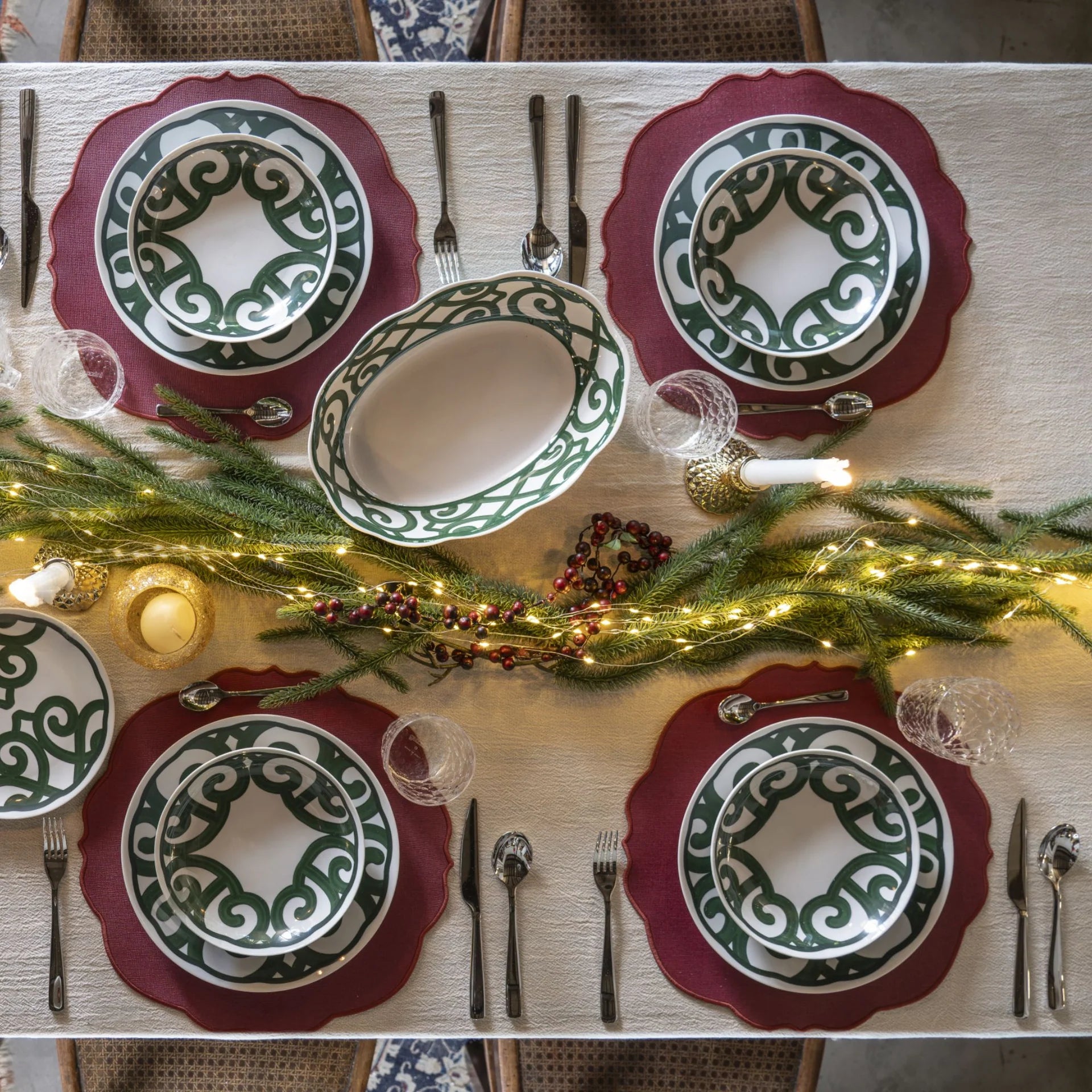 Guzzini Set de table rond - Flowers