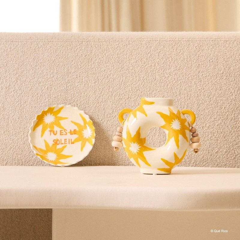 Vase Silvia h. 15.5 cm - golden glow
