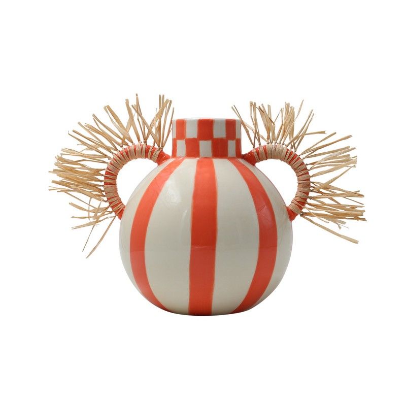 Vase Fernanda h. 17.5 cm - squares & stripes