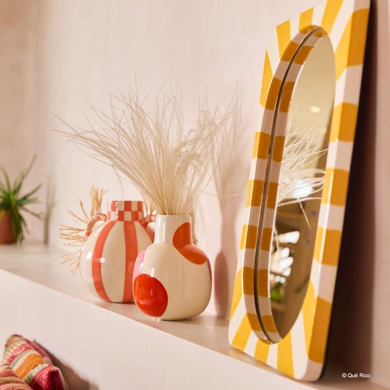 Vase Fernanda h. 17.5 cm - squares & stripes