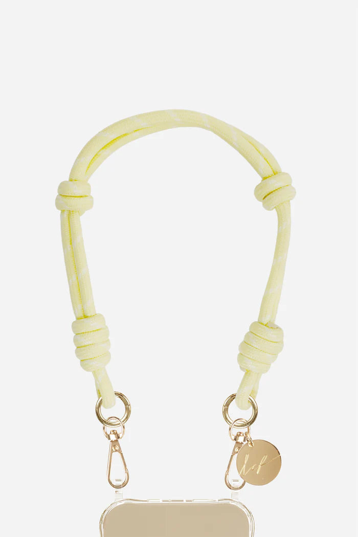 Chaîne courte de téléphone - Liam jaune