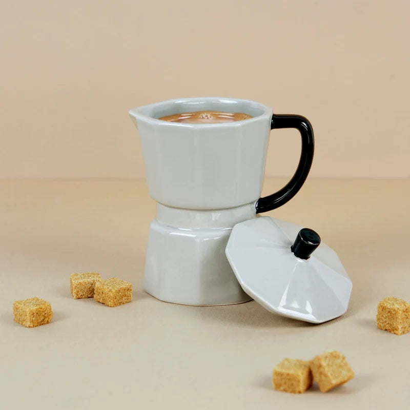 Mug moka avec couvercle