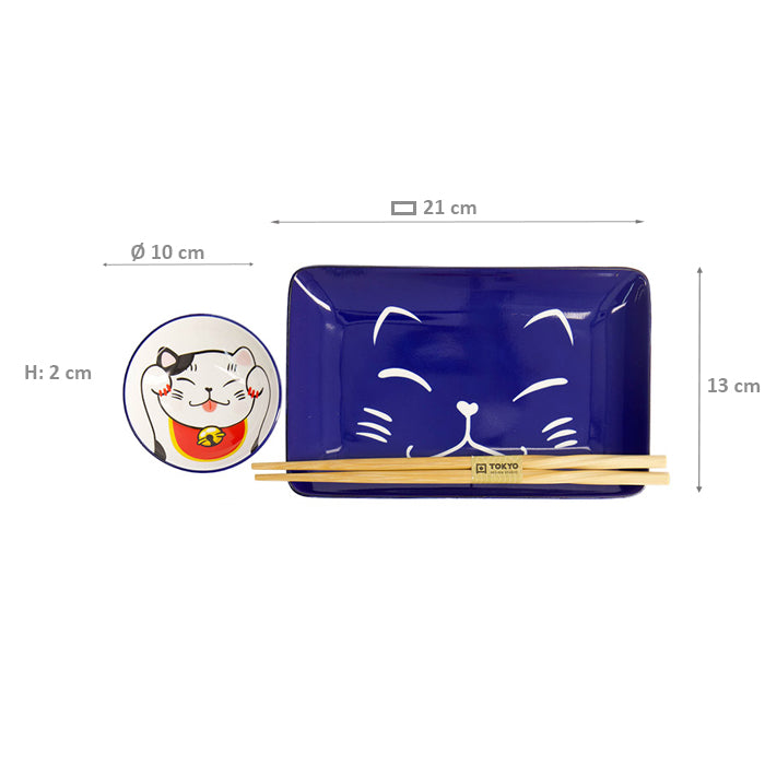 Coffret sushis - Kawaii Lucky Cat
