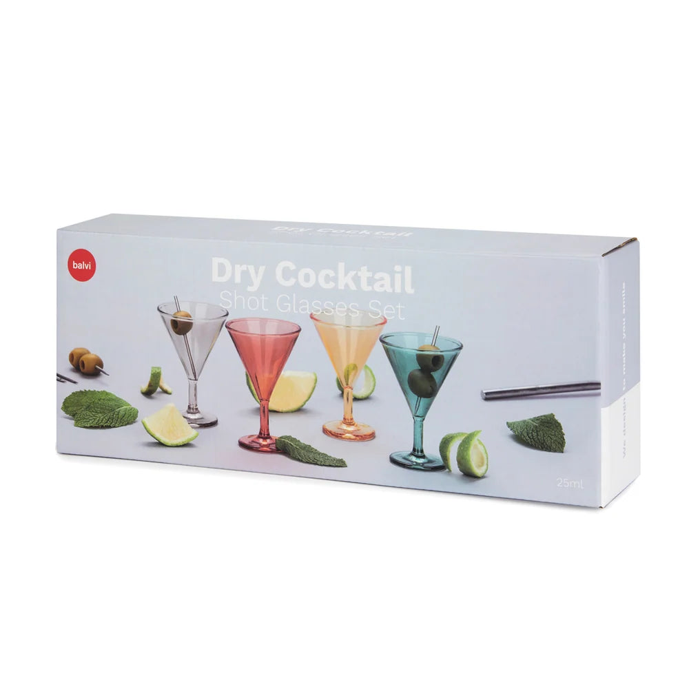 Set 4 verres shooter - Dry cocktail