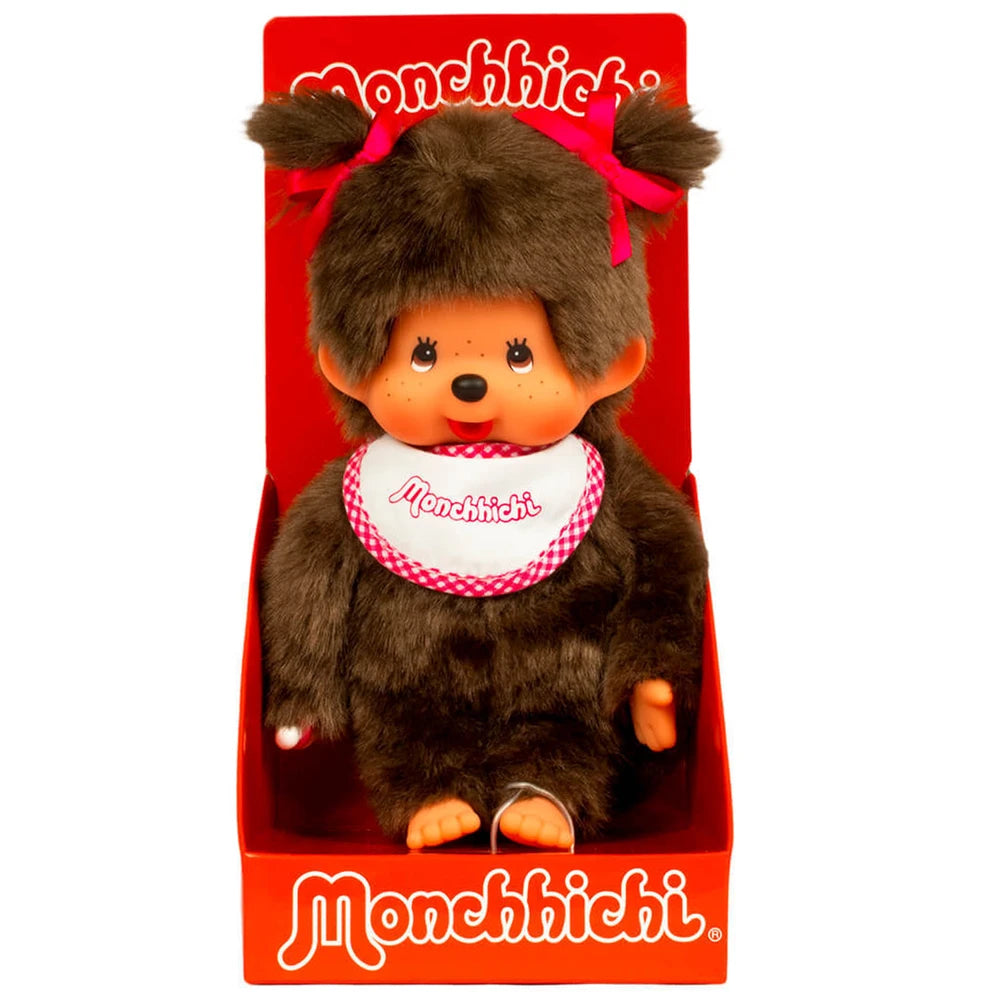 Peluche Monchhichi Girl White pink