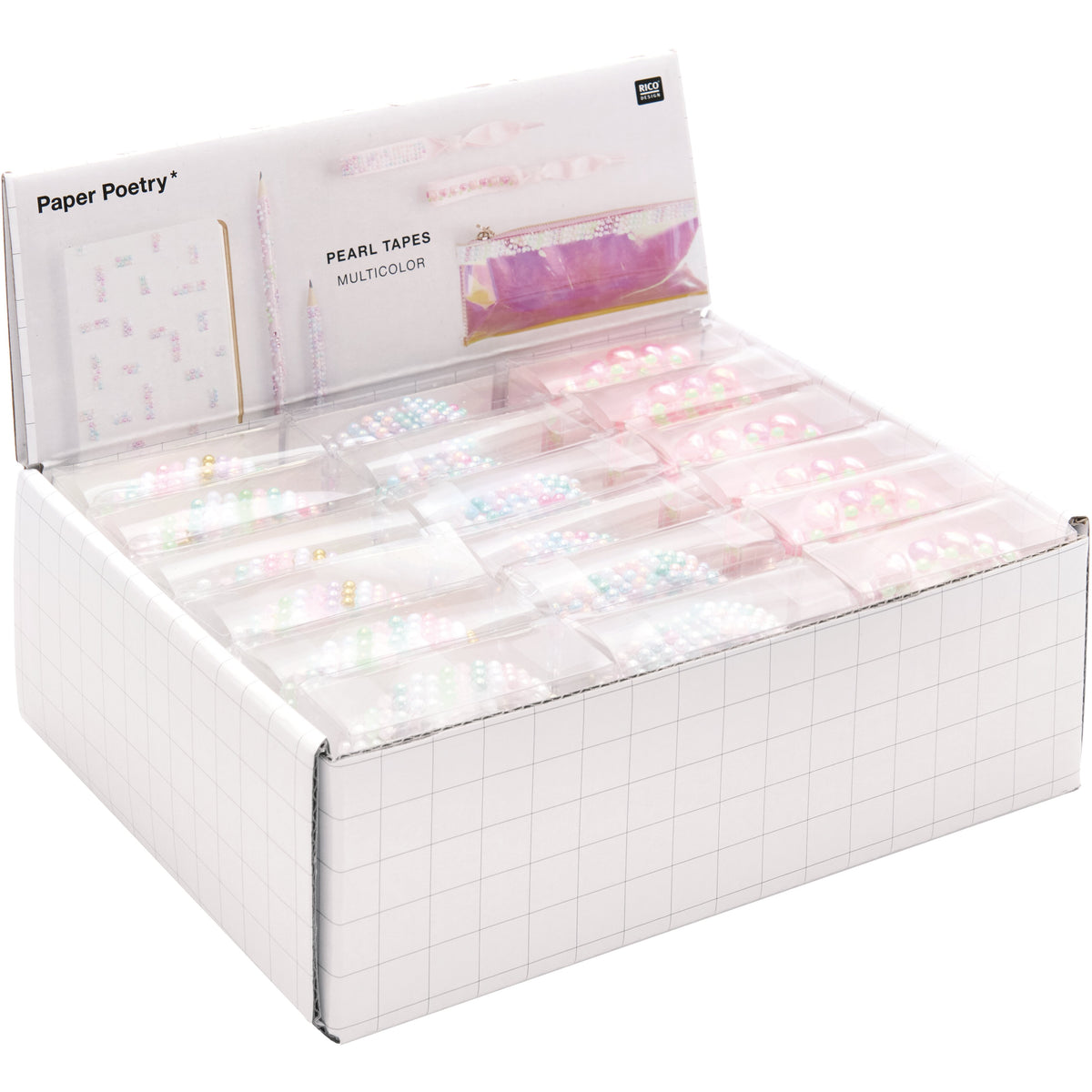 Rouleau autocollants perles