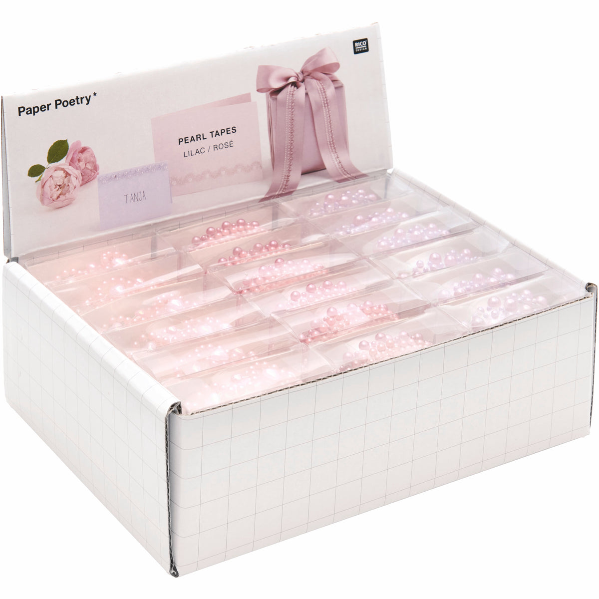 Rouleau autocollants perles