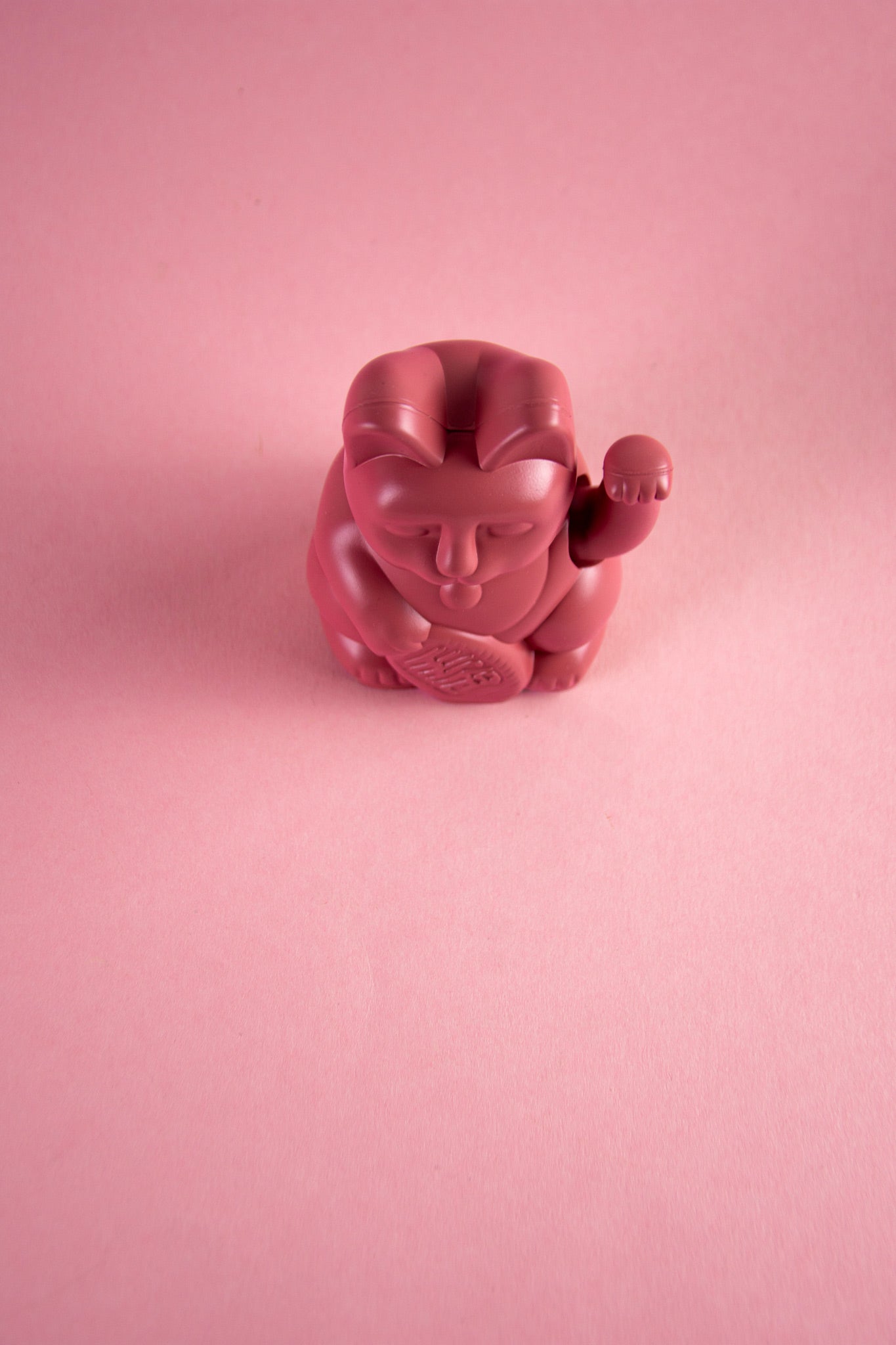 Mini Lucky Cat - Berry red