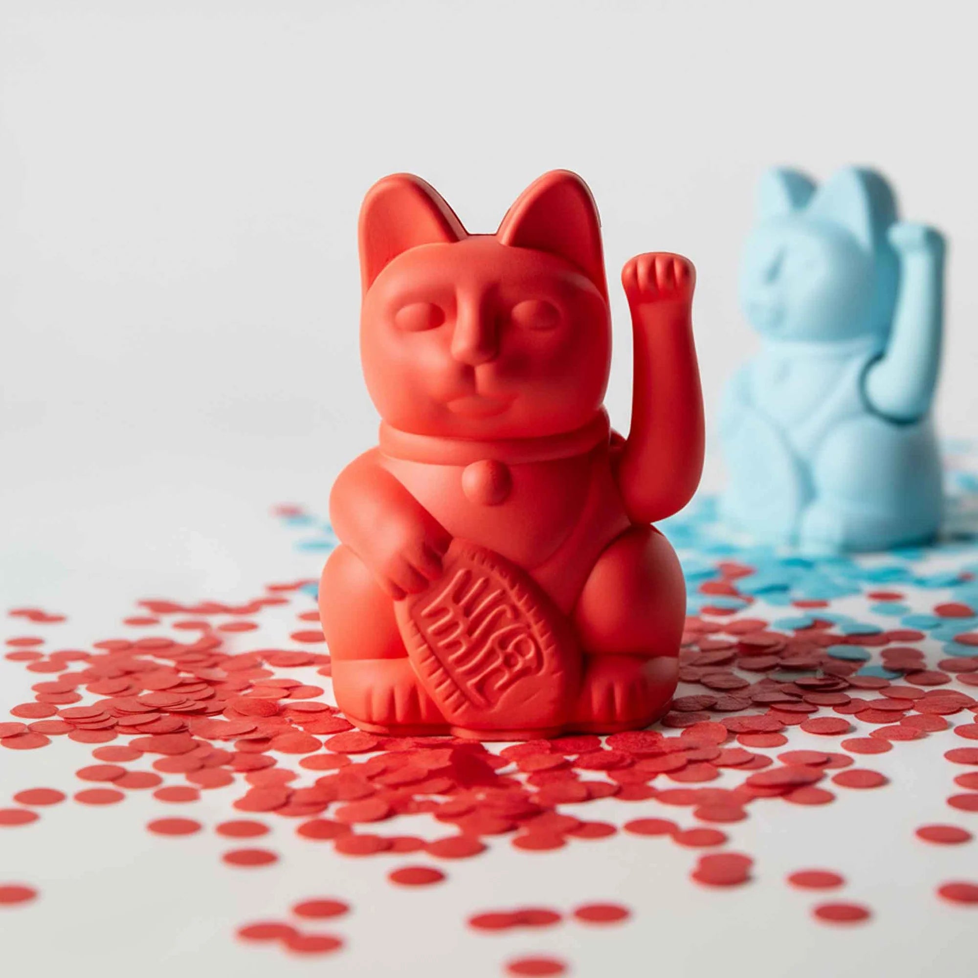 Mini Lucky Cat - néon orange