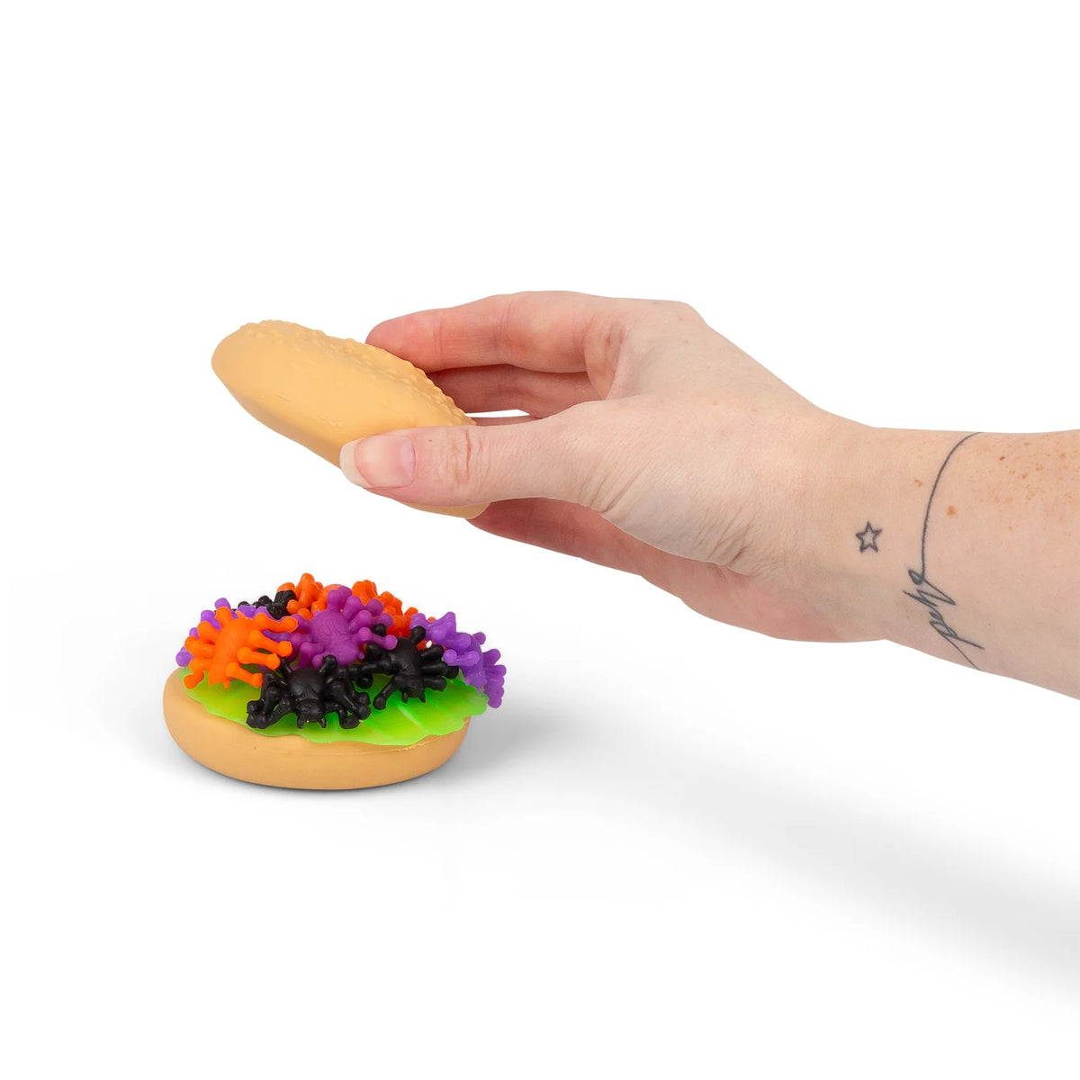 Jouet anti-stress - burger araignée