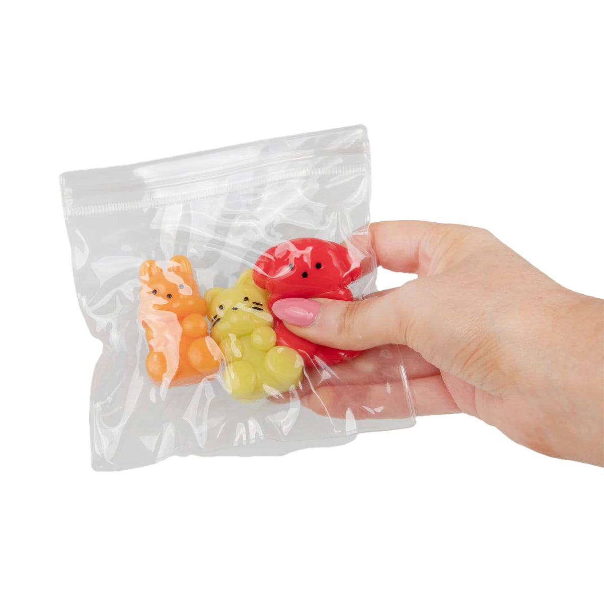 Set 3 mini anti-stress - animaux mystère