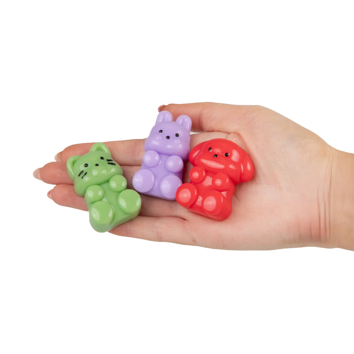 Set 3 mini anti-stress - animaux mystère
