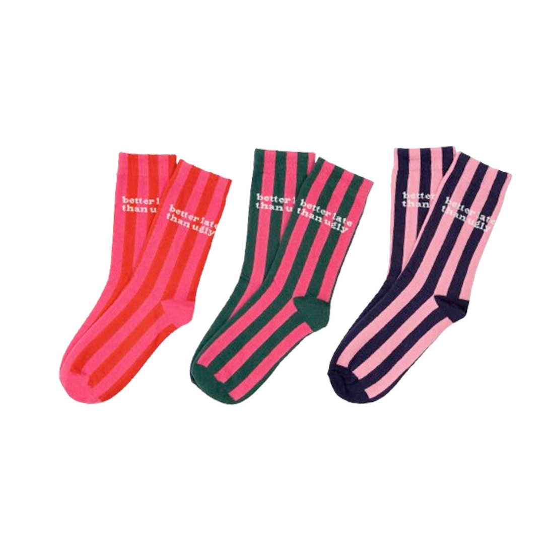 Set de 3 chaussettes - Better late than ugly