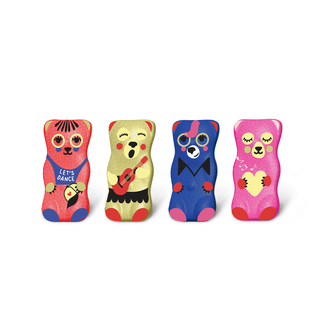 Suspension métal Ourson guimauve