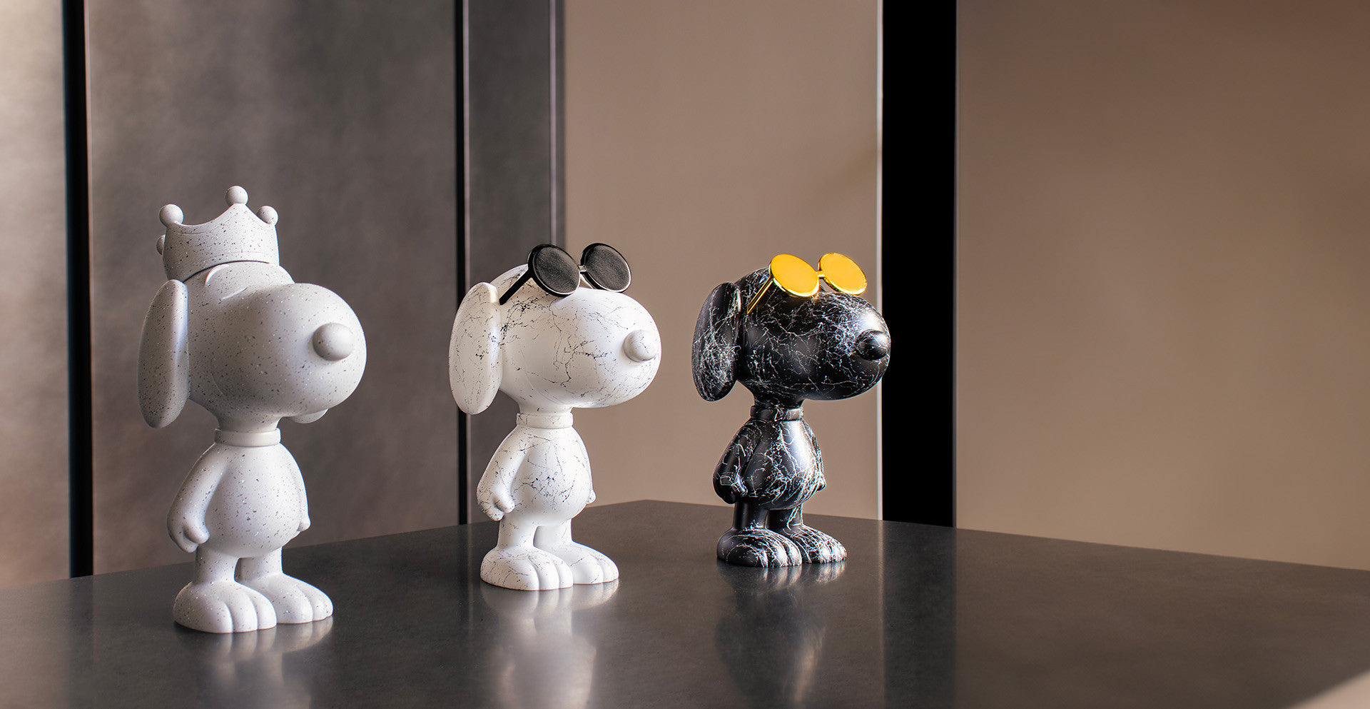 Leblon Delienne Snoopy Sun Graf h.27 cm - noir