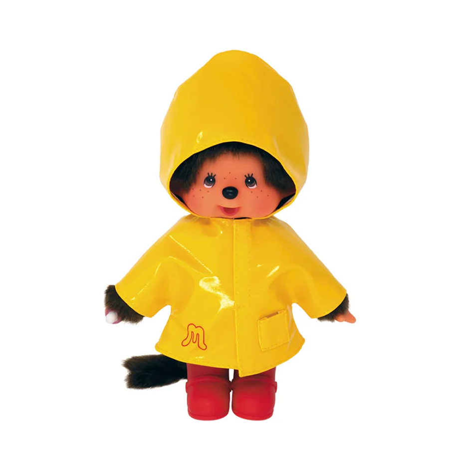 Peluche Monchhichi ciré jaune