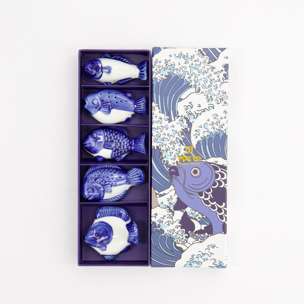 Coffret 5 supports poisson pour baguettes