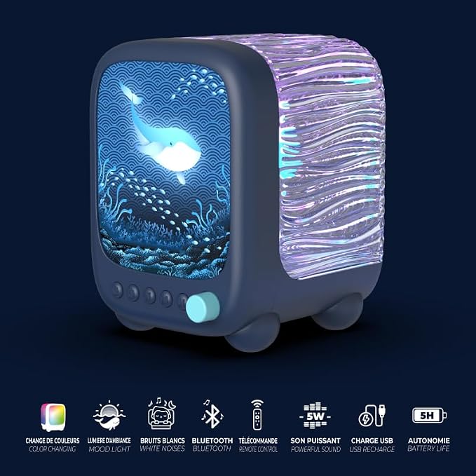 Veilleuse et enceinte Wavy Light