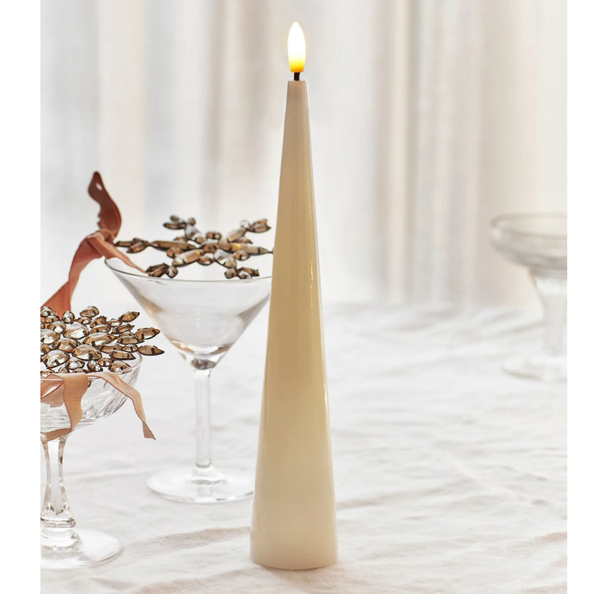 Sirius lacquer - bougie led cône