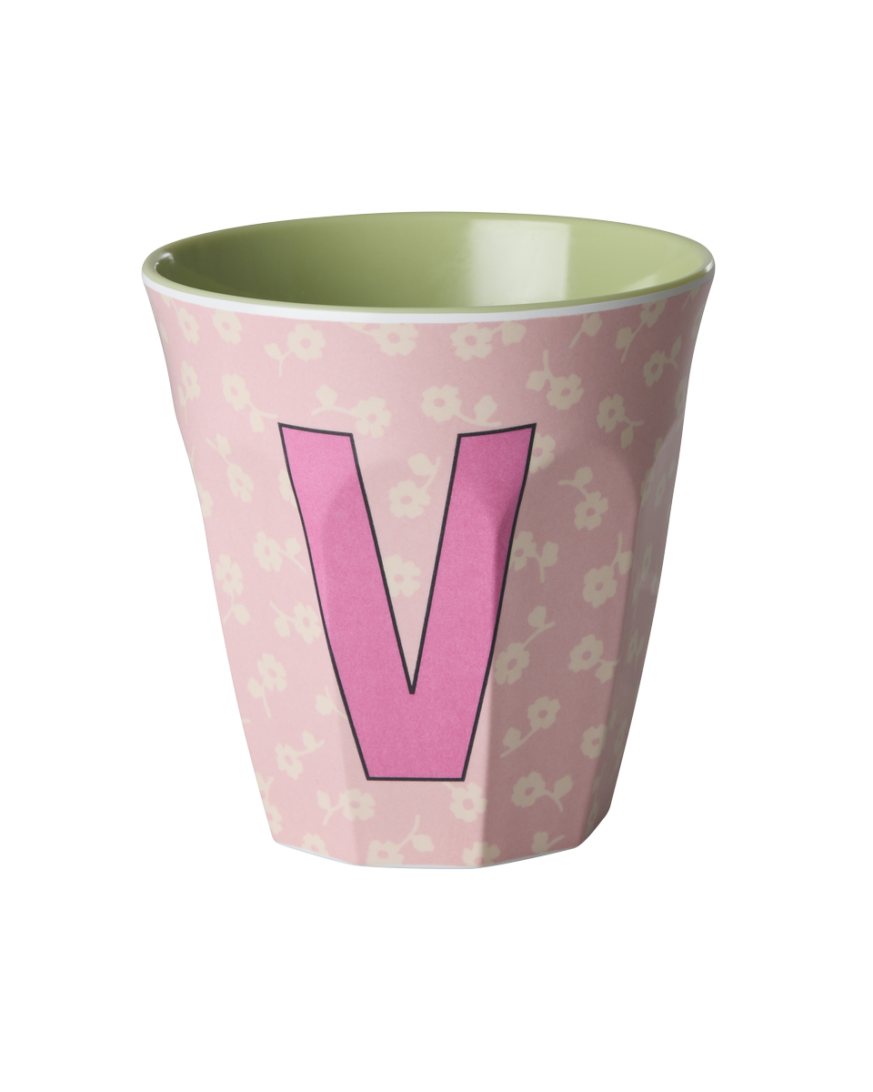 Gobelet Lettre mélamine Flowers