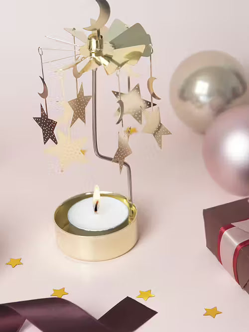 Carrousel bougie Noël - moon & stars